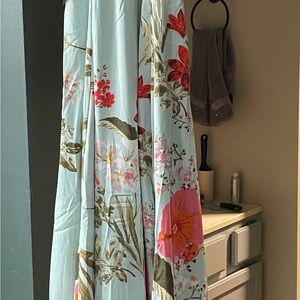 Floral Dress with Red and Pink Flowers